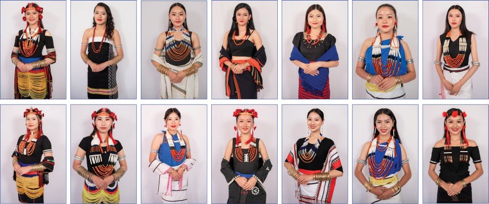 The contestants of the 32nd edition of Miss Nagaland Beauty Pageant.